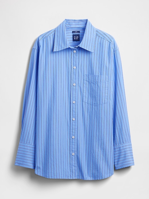 Image number 4 showing, Organic Cotton Poplin Big Shirt