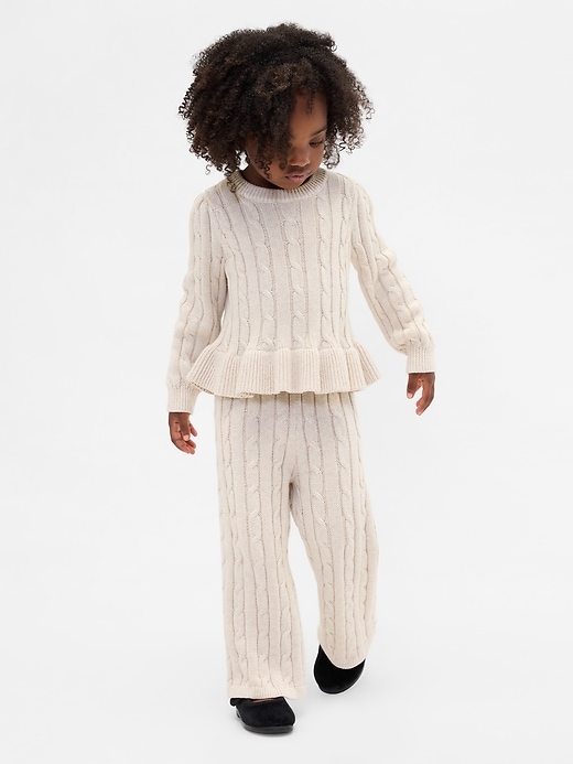 Image number 1 showing, Baby & Toddler Cable-Knit Sweater Set