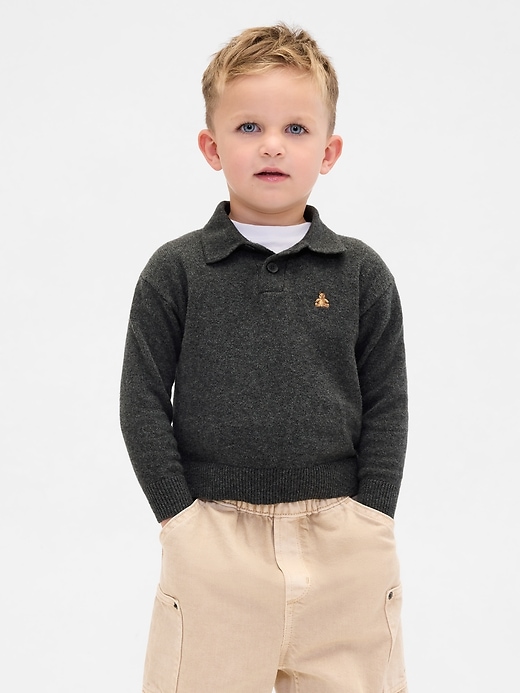 Image number 3 showing, Baby & Toddler CashSoft Polo Sweater