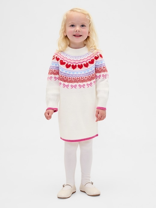 Image number 1 showing, Baby & Toddler Fair Isle Sweater Dress