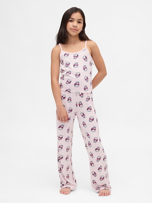Image number 1 showing, Kids Snoopy Recycled Tank PJ Set