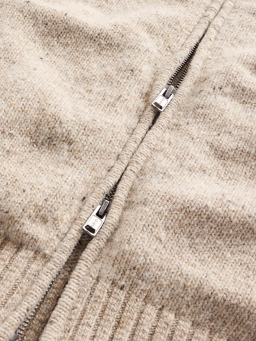 Image number 4 showing, Wool-Blend Zip Cardigan Sweater