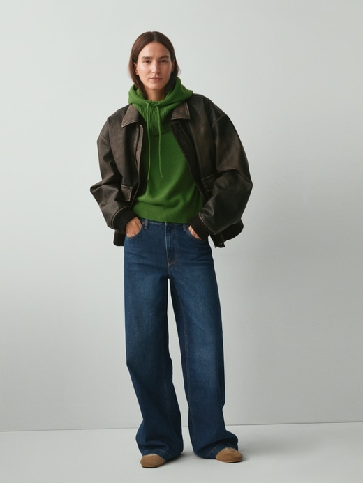 Image number 7 showing, High Rise Stride Wide-Leg Jeans