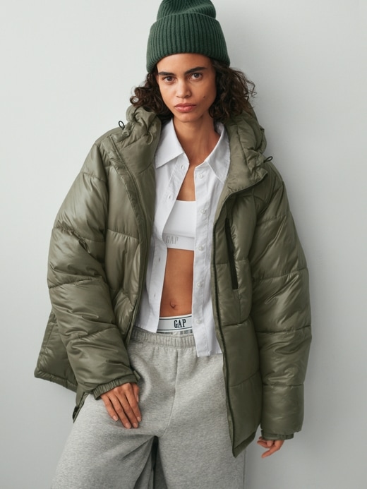 Image number 5 showing, Recycled Heavyweight Puffer Jacket