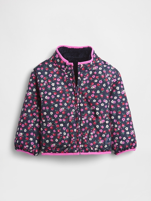 Image number 1 showing, Baby & Toddler Lightweight Sherpa Reversible Jacket