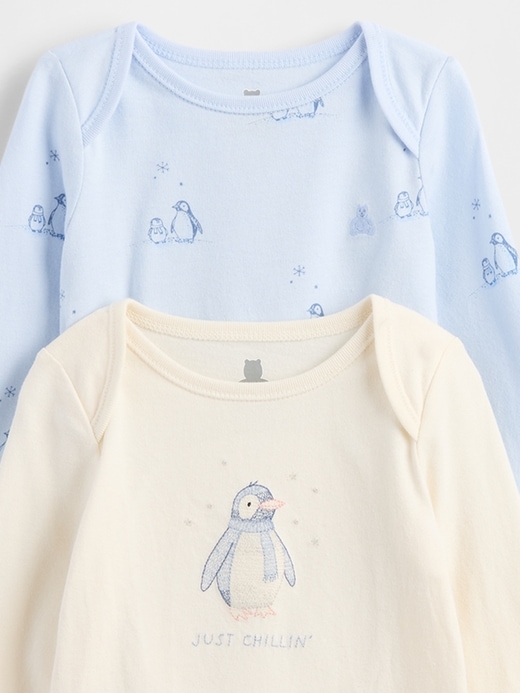 Image number 4 showing, Baby Organic Cotton Bodysuit Outfit Set (3-Pack)