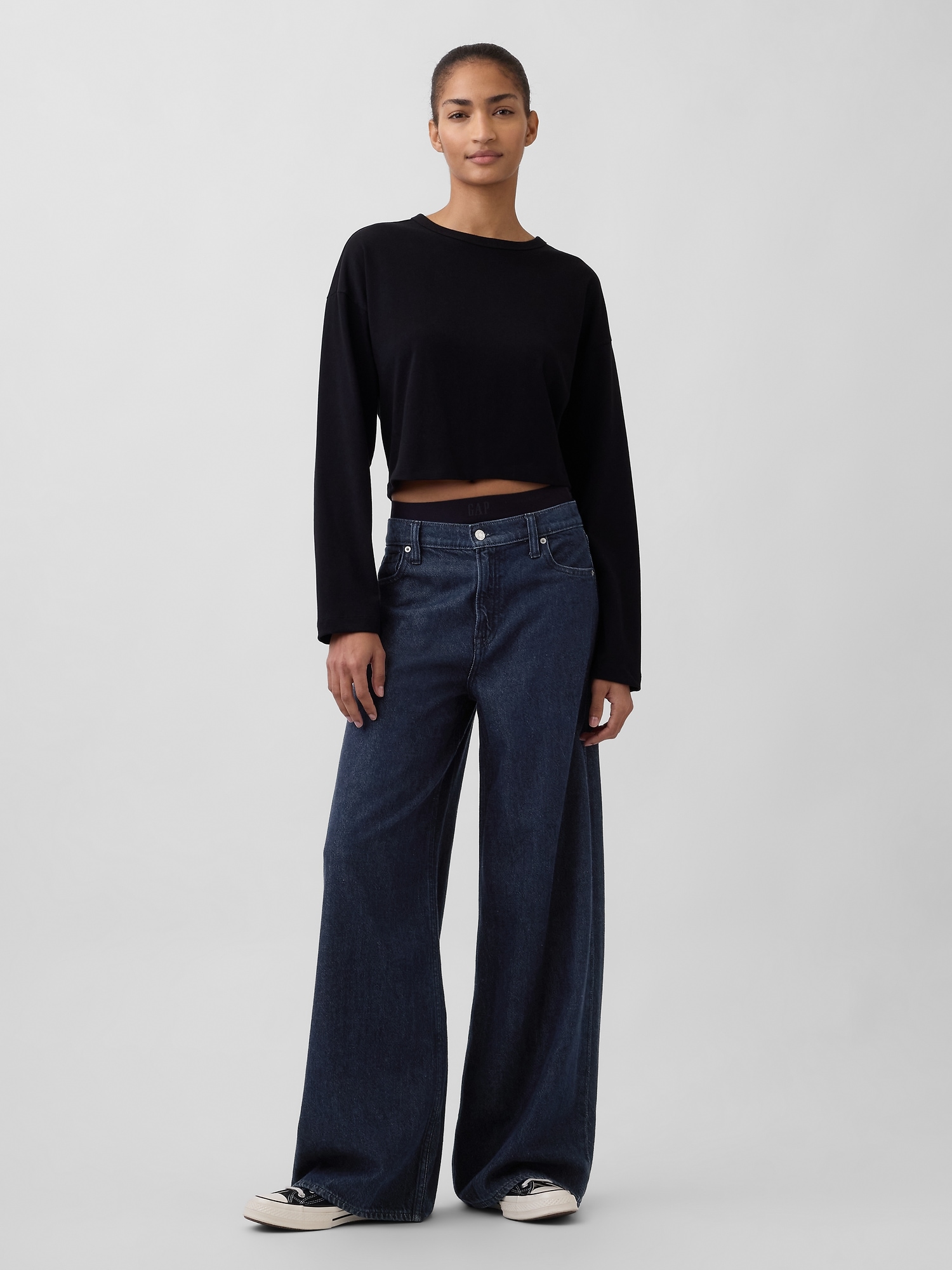 Mid Rise UltraSoft Baggy Jeans