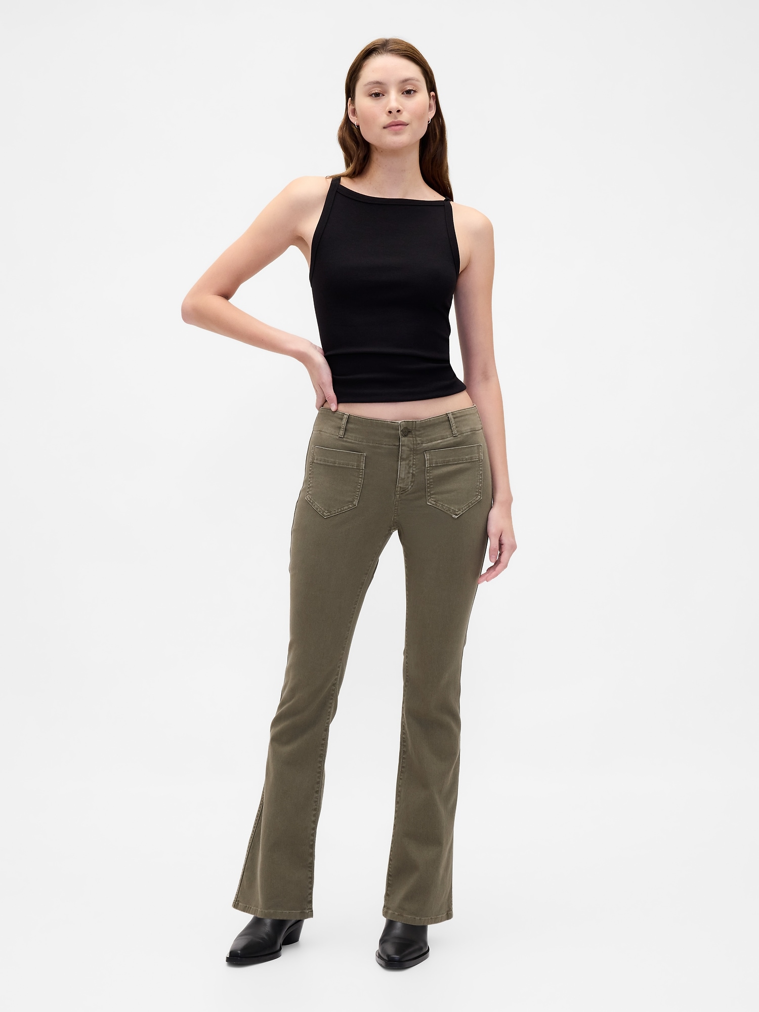 Low Rise Twill Long & Lean Pants
