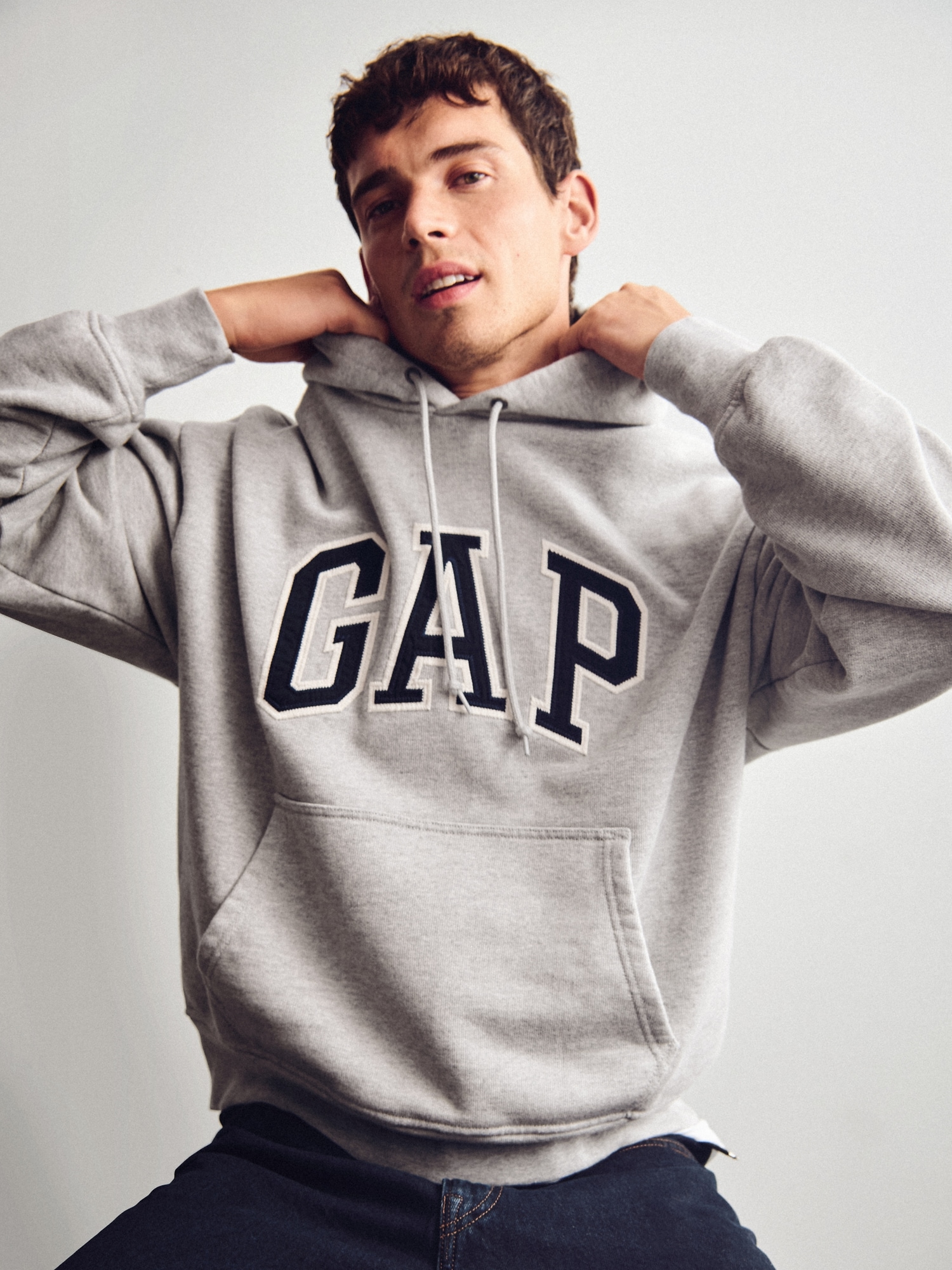 Adult Extra Heavyweight French Terry Oversized Logo Hoodie | Gap
