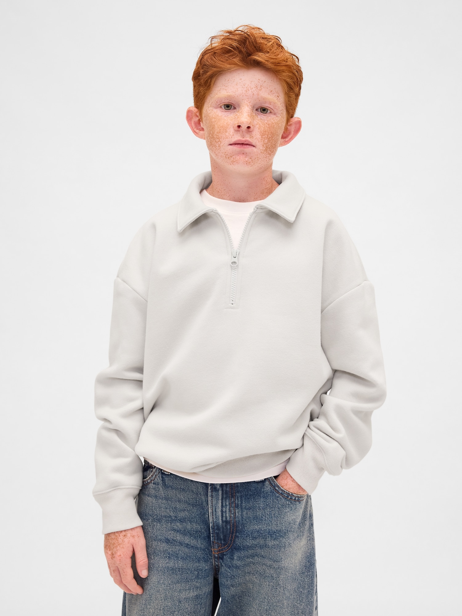 Kids VintageSoft Quarter-Zip Pullover