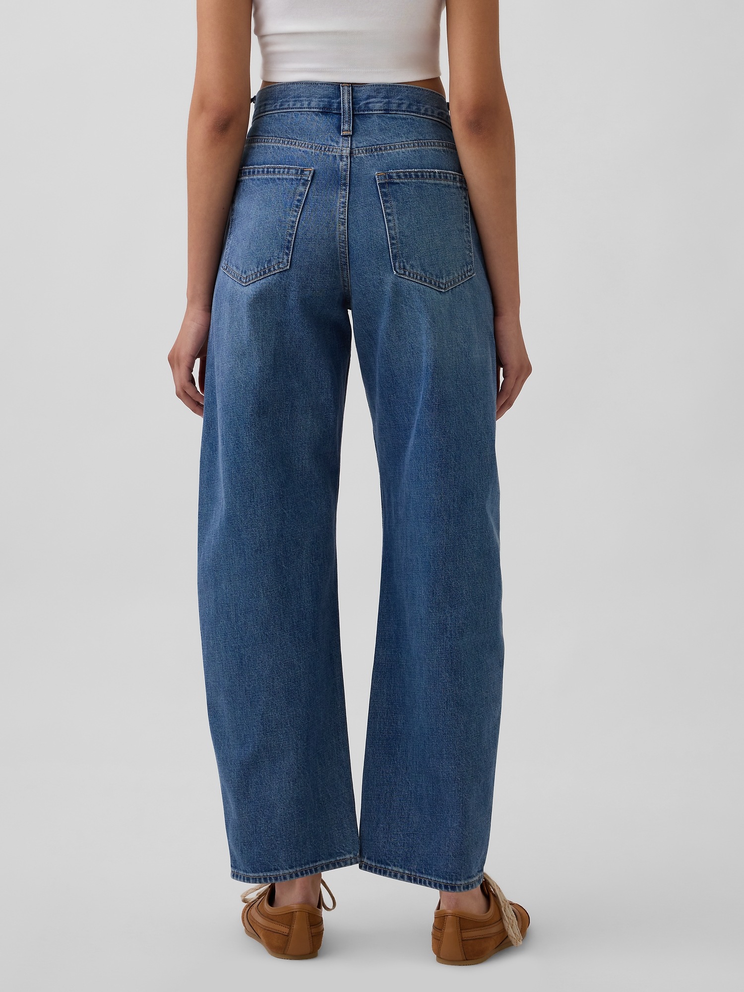 High Rise Barrel Jeans