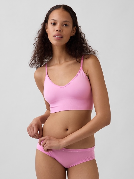 Image number 1 showing, Seamless Plunge Bralette