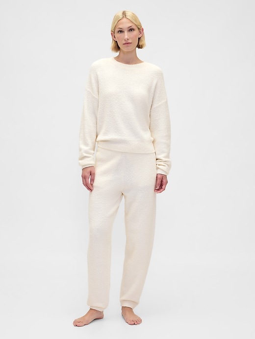 Image number 2 showing, CashSoft Boucle Relaxed Crewneck Top