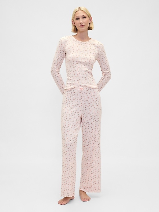 Image number 1 showing, Pointelle PJ Pants