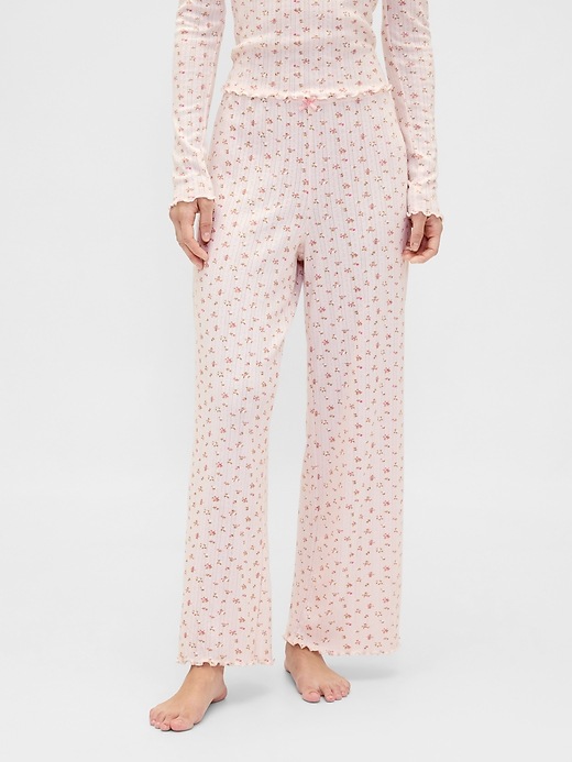 Image number 2 showing, Pointelle PJ Pants