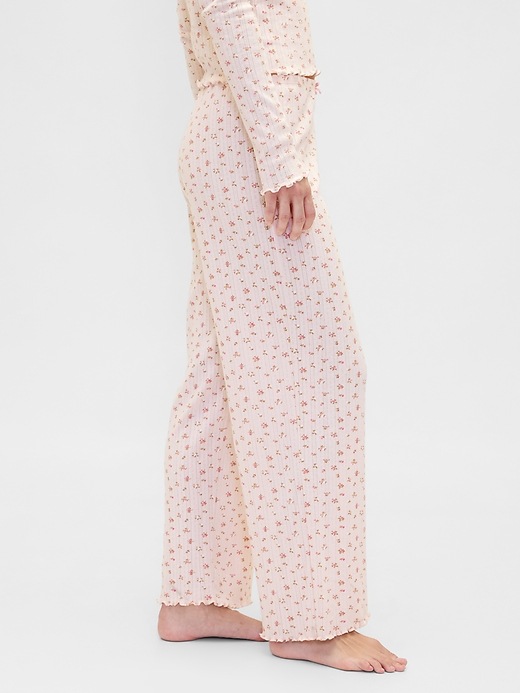Image number 3 showing, Pointelle PJ Pants