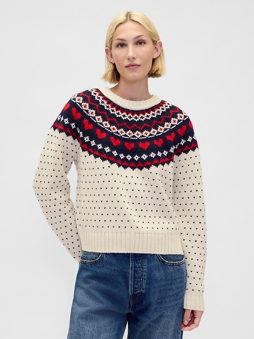 Image number 1 showing, Cotton-Blend Raglan Crewneck Sweater