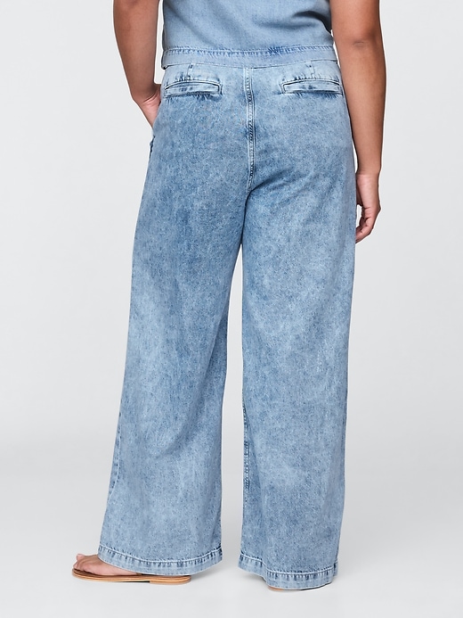 Image number 6 showing, 365 High Rise UltraSoft Pleated Denim Trousers