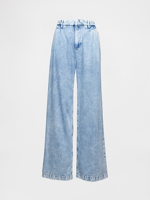 Image number 7 showing, 365 High Rise UltraSoft Pleated Denim Trousers