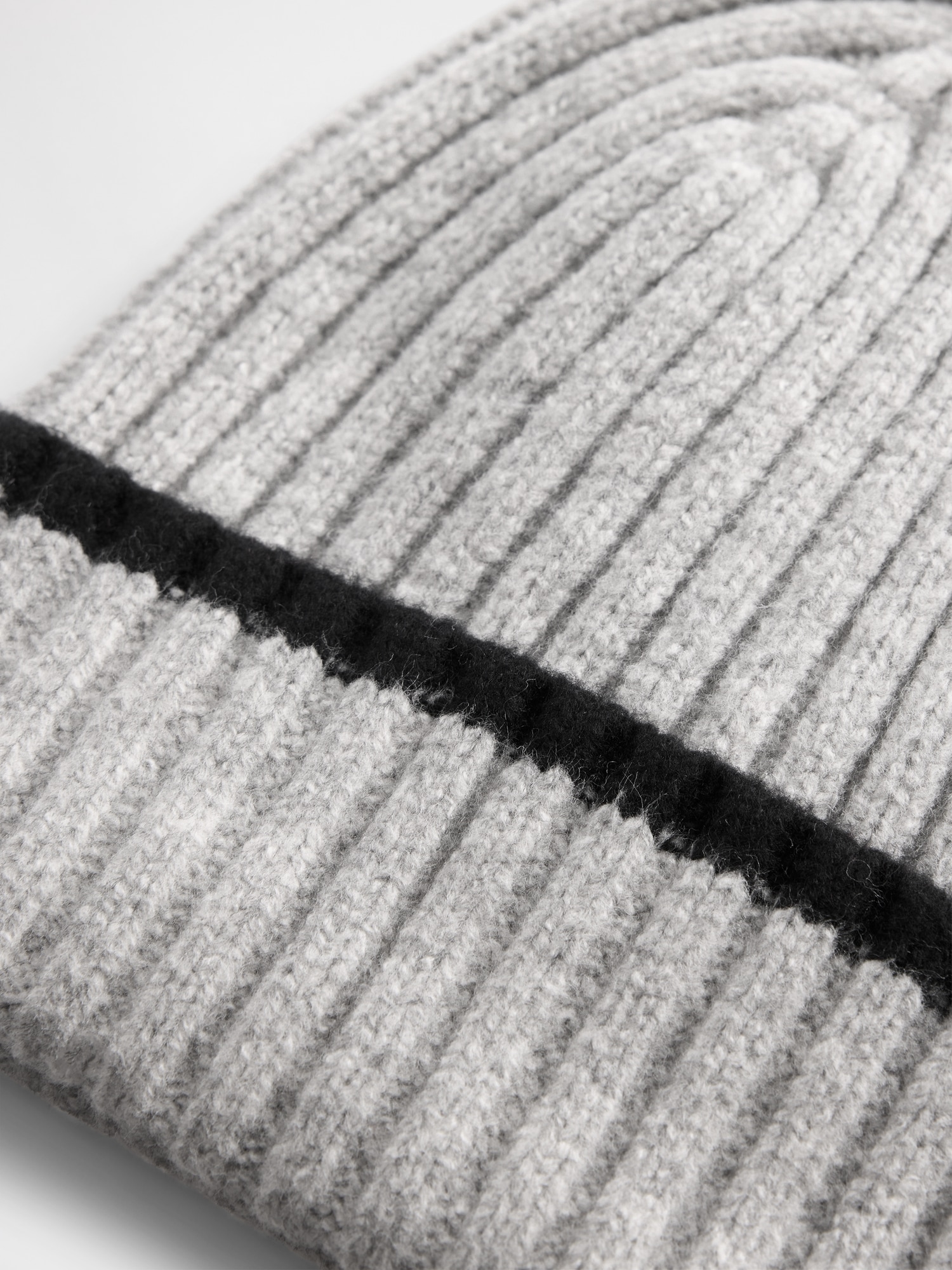 Bonnet en tricot côtelé Effet cachemire pour Enfant