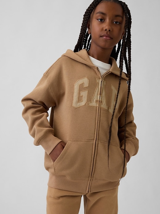 Image number 2 showing, Kids VintageSoft Logo Zip Hoodie