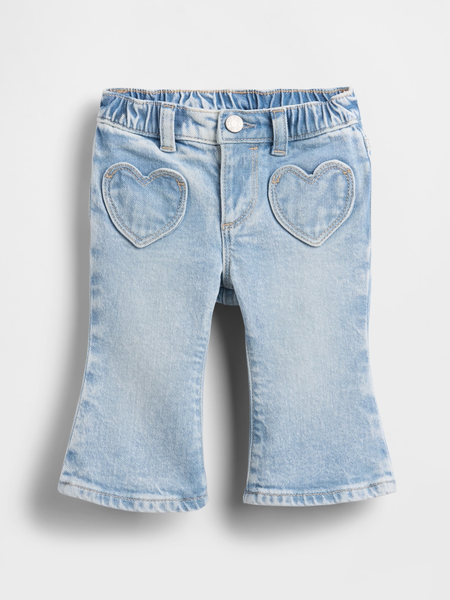 Baby Heart Pocket Flare Jeans