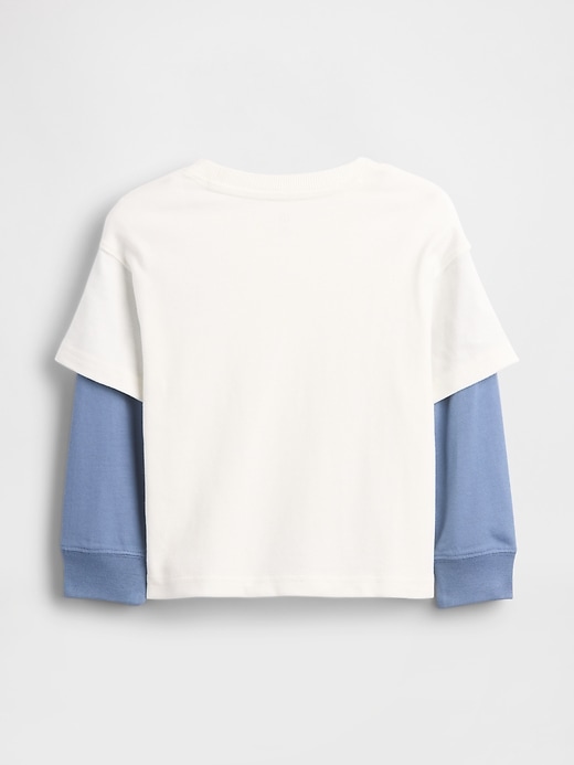 L'image numéro 2 présente T-shirt épais 2-en-1 pour Bébé et Tout-petit