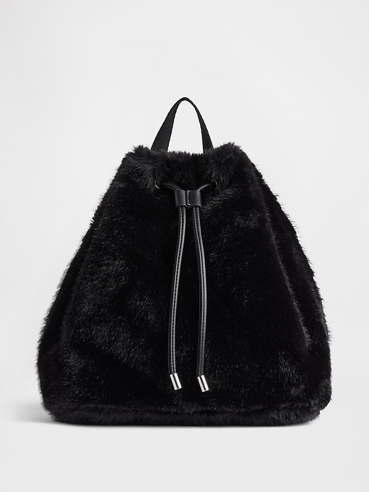 Image number 1 showing, Kids Faux Fur Backpack