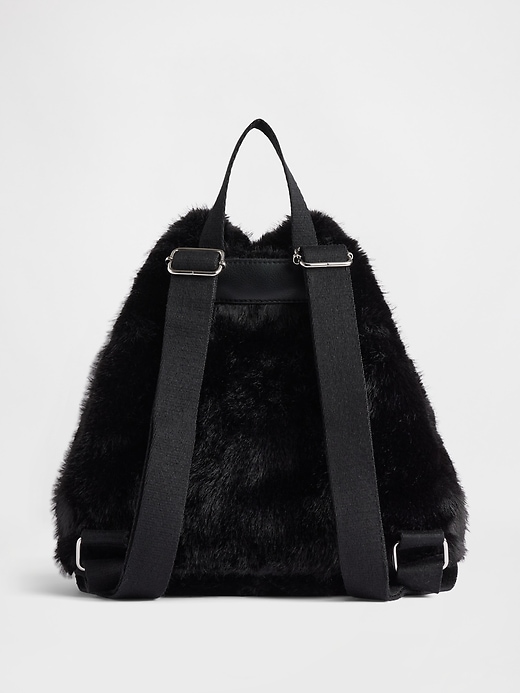 Image number 2 showing, Kids Faux Fur Backpack