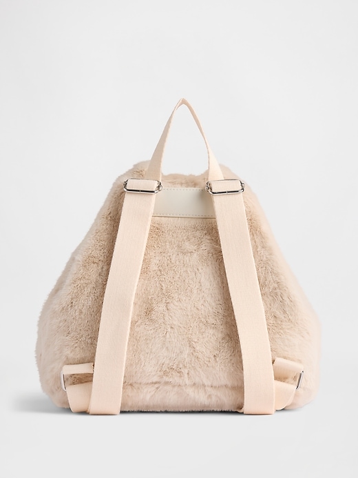 Image number 2 showing, Kids Faux Fur Backpack