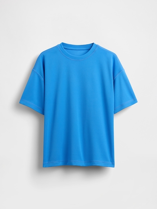 Image number 2 showing, Kids GapFit Tech Recycled Mesh T-Shirt
