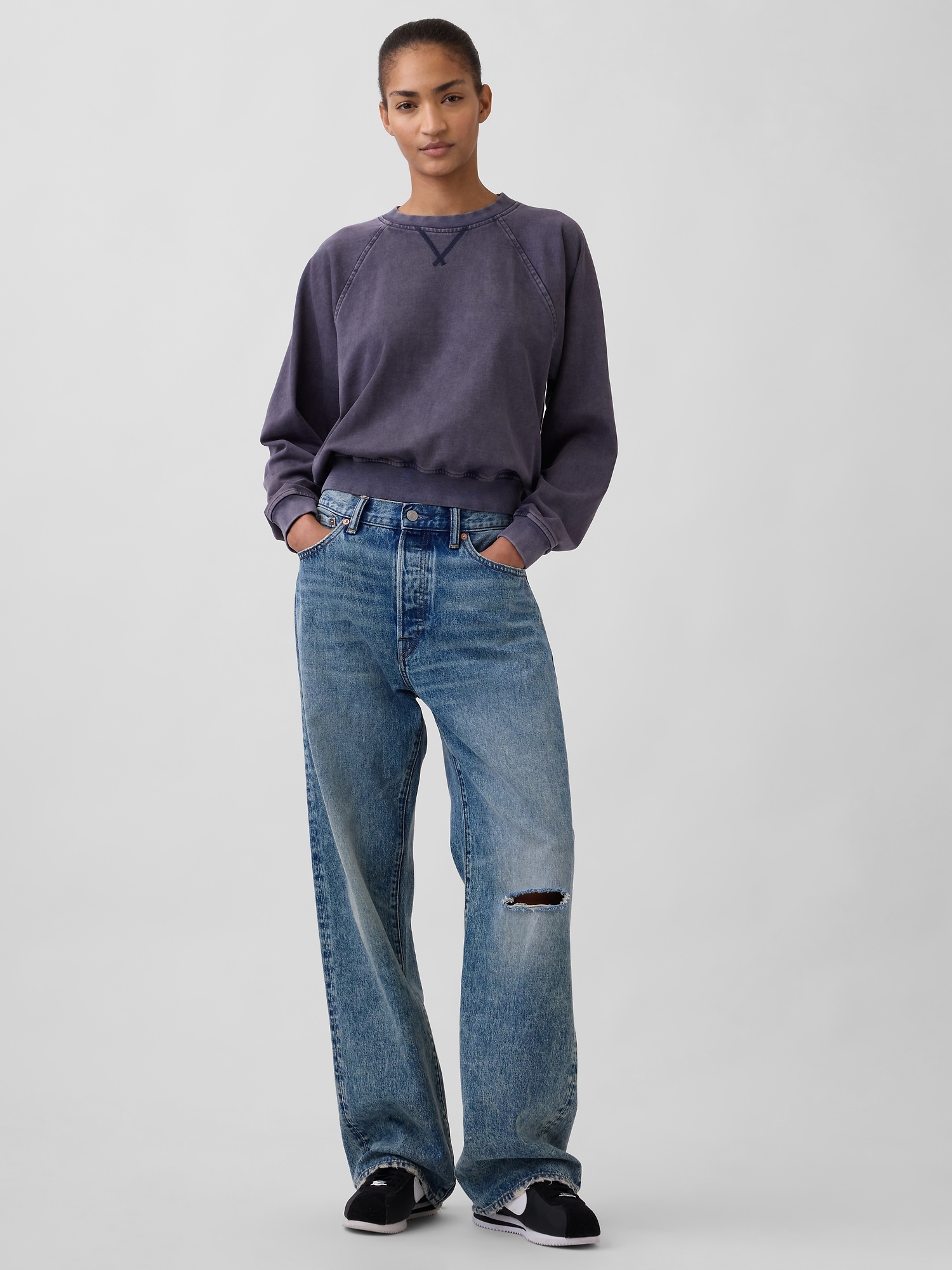 French Terry Raglan Sweatshirt