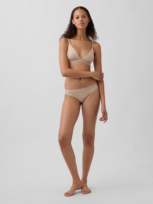 Image number 4 showing, Organic Stretch Cotton Triangle Bra
