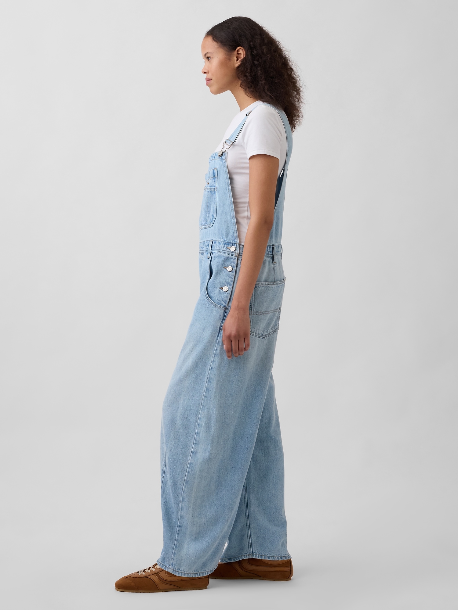 UltraSoft Denim Horseshoe Overalls