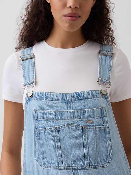 Image number 4 showing, UltraSoft Denim Horseshoe Overalls