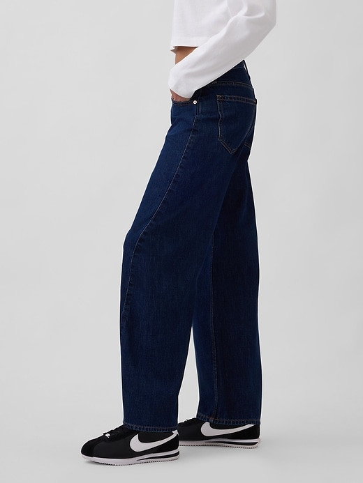 Image number 3 showing, High Rise Barrel Jeans