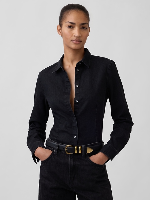 Image number 2 showing, Pebbled Leather Belt