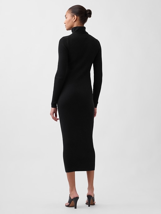 Image number 2 showing, CashSoft Turtleneck Maxi Sweater Dress