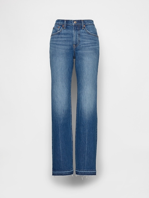 Image number 5 showing, Mid Rise Relaxed Straight Jeans