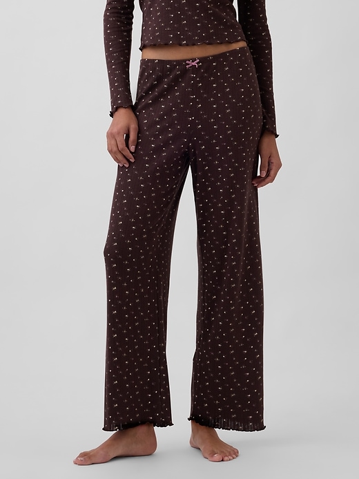 Image number 2 showing, Pointelle PJ Pants