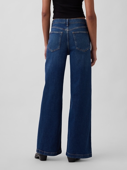 Image number 4 showing, High Rise Stride Wide-Leg Jeans