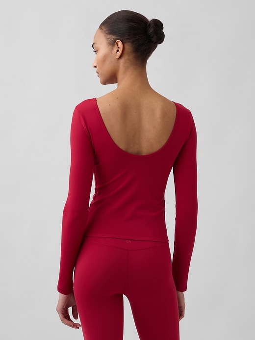 Image number 3 showing, GapFit Smooth Boatneck T-Shirt