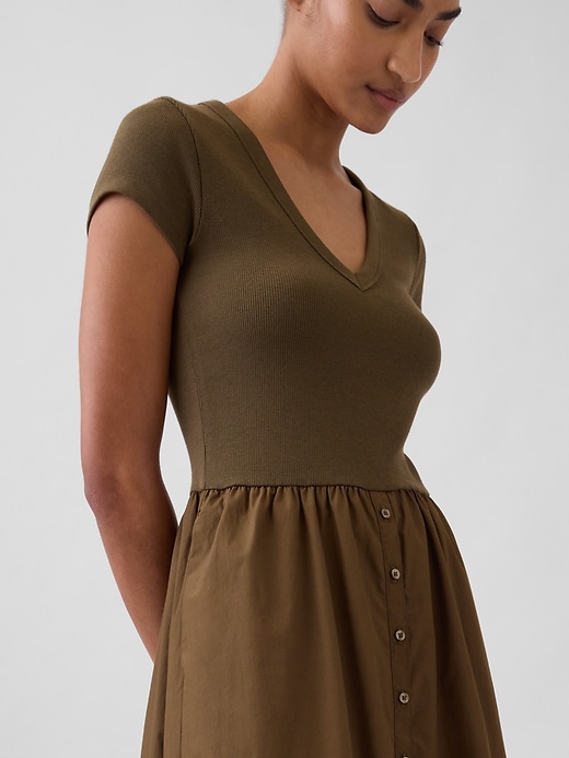 Image number 4 showing, Modern Mixed Media Maxi Dress