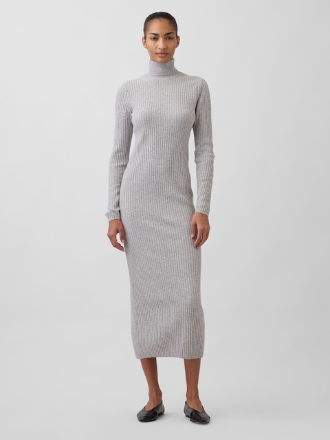 CashSoft Turtleneck Maxi Sweater Dress