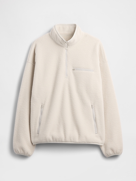 Image number 5 showing, Sherpa Oversized Half-Zip Pullover
