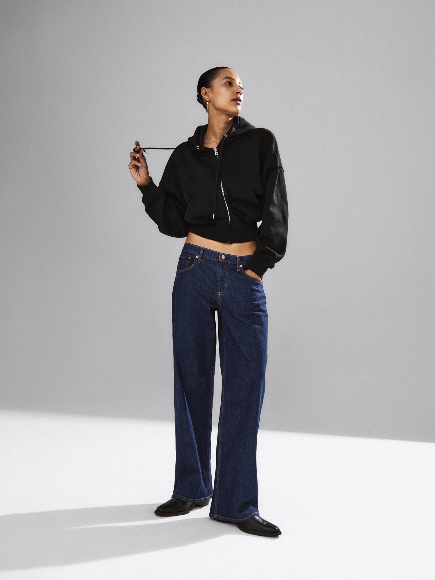 S.GAP VintageSoft Full-Zip Wedge Hoodie | Gap