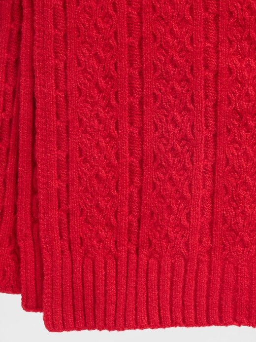 Image number 4 showing, CashSoft Cable-Knit Scarf