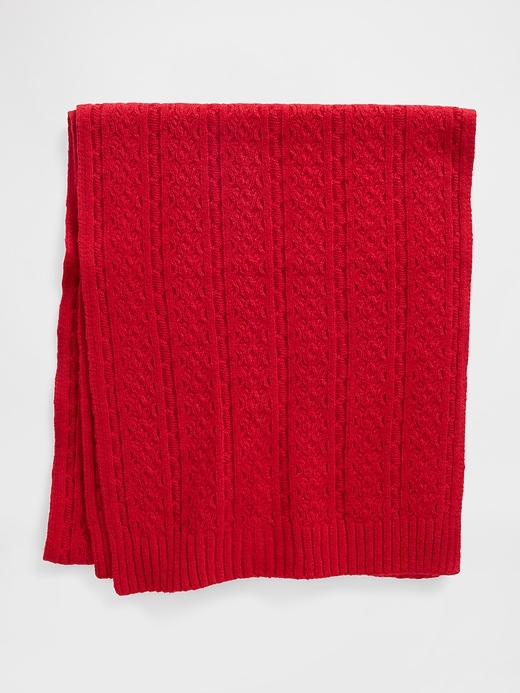 Image number 3 showing, CashSoft Cable-Knit Scarf