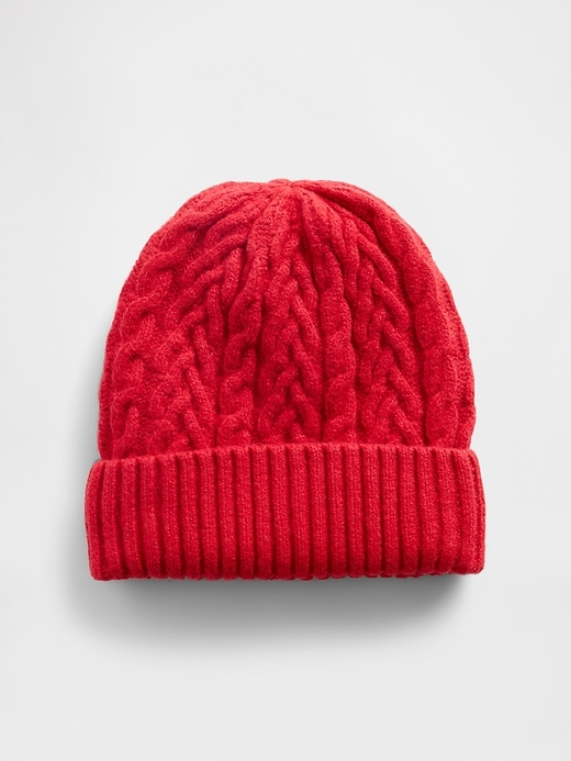 Image number 4 showing, CashSoft Cable-Knit Beanie