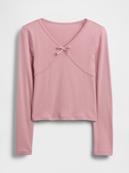 Image number 2 showing, Kids Cross Front Bow T-Shirt